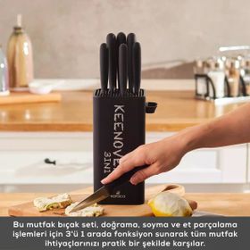 Karaca Keenover 3 in 1 10 Parça Satırlı Bıçak Seti