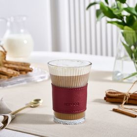 Karaca Leather Cool Touch 210 ml Kırmızı Latte Bardağı