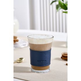 Karaca Leather Cool Touch 210 ml Lacivert Latte Bardağı