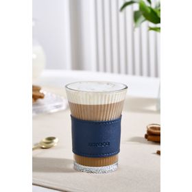 Karaca Leather Cool Touch 210 ml Lacivert Latte Bardağı
