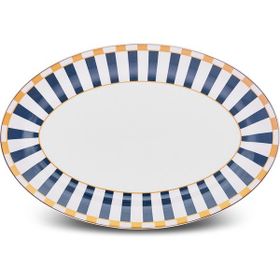 Karaca Linea New Year Yılbaşı 30 cm Mavi Kayık Tabak