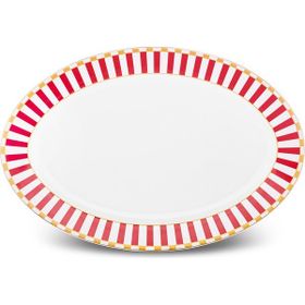 Karaca Linea New Year Yılbaşı 35 cm Kırmızı Kayık Tabak
