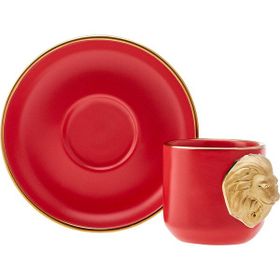 Karaca Lion 2 Kişilik 75 ml Kahve Fincanı Takımı