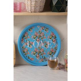 Karaca Love Metal 35 cm Yuvarlak Tepsi