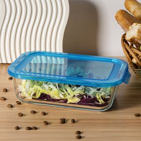 Karaca Lucy Mavi 1500 ml Cam Hazneli Saklama Kabı