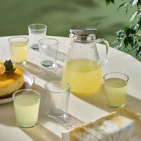 Karaca Luminous Şeffaf 7 Parça Cam Sürahi ve Bardak Seti