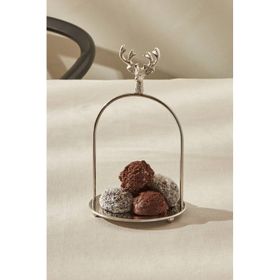 Karaca Maison 12x12x20 cm Gümüş İkramlık
