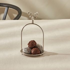 Karaca Maison 12x12x20 cm Gümüş İkramlık