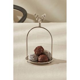 Karaca Maison 12x12x20 cm Gümüş İkramlık