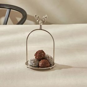 Karaca Maison 12x12x20 cm Gümüş İkramlık