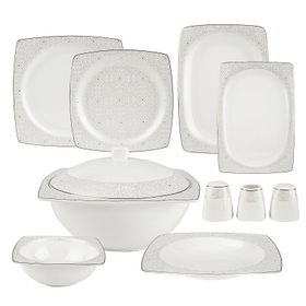 Karaca Mandy Fine Bone Kare 60 Parça Yemek Takımı