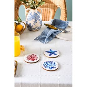 Karaca Mango Marin 3'lü 10 cm Bardak Altlığı