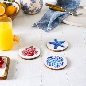 Karaca Mango Marin 3'lü 10 cm Bardak Altlığı