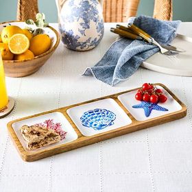 Karaca Mango Marin 3'lü 42x14x25 cm Çerezlik