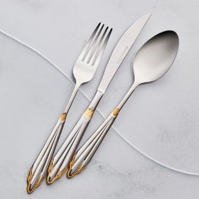 Karaca Mantilla 84 Parça Gold Çatal Kaşık Bıçak Takımı