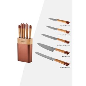 Karaca Maple Rosegold 6 Parça Bıçak Set