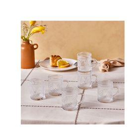 Karaca Margo 155 ml 6'lı Çay Bardağı ve Fincanı Seti