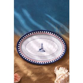 Karaca Marine Beyaz Desen 30 cm Kayık Tabak