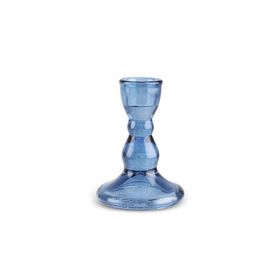 Karaca Marine Cam Mavi 6.5x6.5x9 cm Şamdan