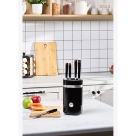 Karaca Mastermaid 6 Parça Standlı Siyah Bıçak Seti
