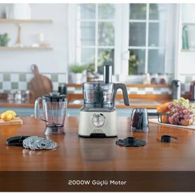 Karaca Mastermaid Power Multifunctional 10 in 1 Soft Cream 2000W Mutfak Robotu