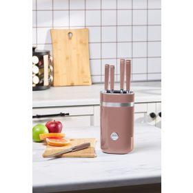 Karaca Mastermaıd Rosegold 6 Parça Standlı Bıçak Seti