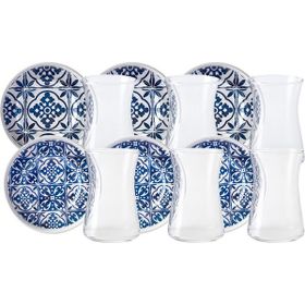 Karaca Mavili 6 Kişilik 12 Parça 170 ml Çay Seti