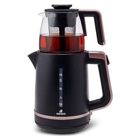 Karaca Maxi Tea XL 2in1 Roseberry Cam Demlikli Çay Makinesi