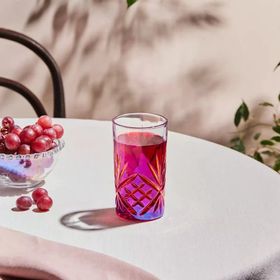 Karaca Melodico 375 ml Kırmızı Meşrubat Bardağı