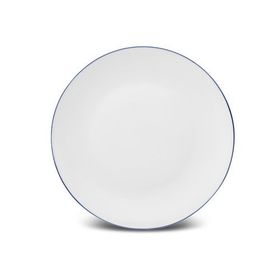 Karaca Milano Opal Cam Blue Rim 22 cm Pasta Tabağı