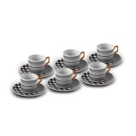 Karaca Mona 6 Kişilik 100 ml Kahve Fincan Takımı