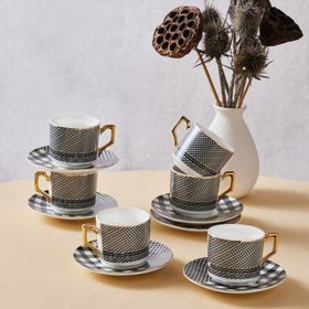 Karaca Mona 6 Kişilik 100 ml Kahve Fincan Takımı