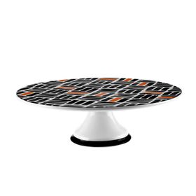 Karaca Monstera 30 cm Porselen Ayaklı Servis Tabağı