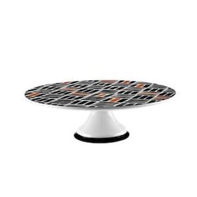 Karaca Monstera 30 cm Porselen Ayaklı Servis Tabağı