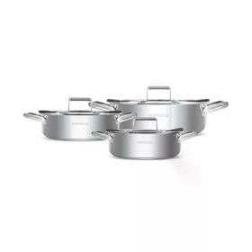 Karaca Montreal İndüksiyon Tabanlı 6 Parça Çelik Sahan Set