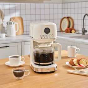 Karaca Multibrew Retro Cream Filtre Kahve Makinesi