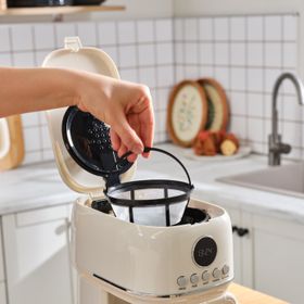 Karaca Multibrew Retro Cream Filtre Kahve Makinesi