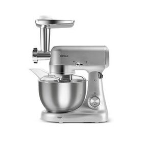 Karaca Multicast Plus Döküm Kıyma Çekme Sucuk-Sosis İçli Köfte Kurabiye Aparatlı 1000 W 5 lt Silver Hamur Yoğurma Makinesi