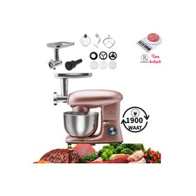 Karaca Multichef Stand Mikser Rose Gold Kıyma 1400 W 5.5 lt Hamur Yoğurma Makinesi