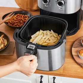 Karaca Multifry Double Pan 5.5 lt XL Inox Airfryer