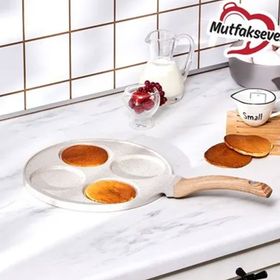 Karaca Mutfaksever Biogranit 26 cm 4 Gözlü Yumurta ve Pankek Döküm Tava