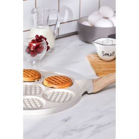 Karaca Mutfaksever Biogranit 26 cm Krem Waffle Pankek Tava