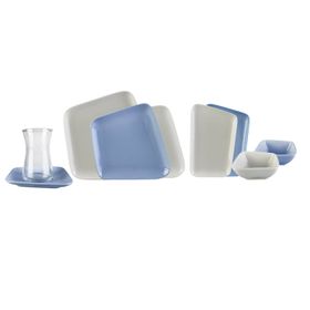 Karaca Naomi Blue 26 Parça 6 Kişilik Kahvaltı Takımı