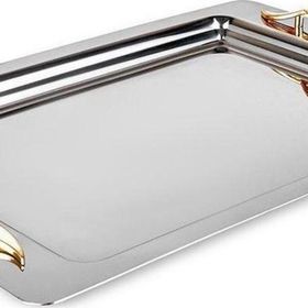Karaca Nevra Gold 42 cm Gümüş Çelik Tepsi