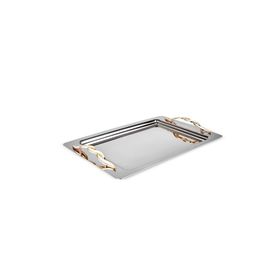 Karaca Nevra Gold 42 cm Gümüş Çelik Tepsi
