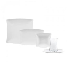 Karaca New Perfect White Kare 26 Parça Kahvaltı Seti
