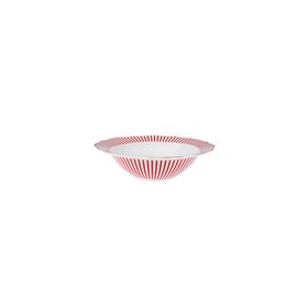 Karaca New Romantic İnce Çizgili 17 cm Kırmızı Kase
