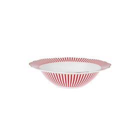 Karaca New Romantic İnce Çizgili 17 cm Kırmızı Kase