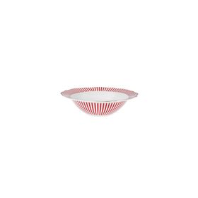 Karaca New Romantic İnce Çizgili 17 cm Kırmızı Kase
