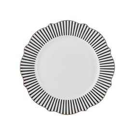 Karaca New Romantic İnce Çizgili 21 cm Kırmızı Pasta Tabağı